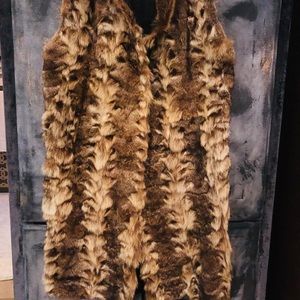 Exotic Fur long coat.